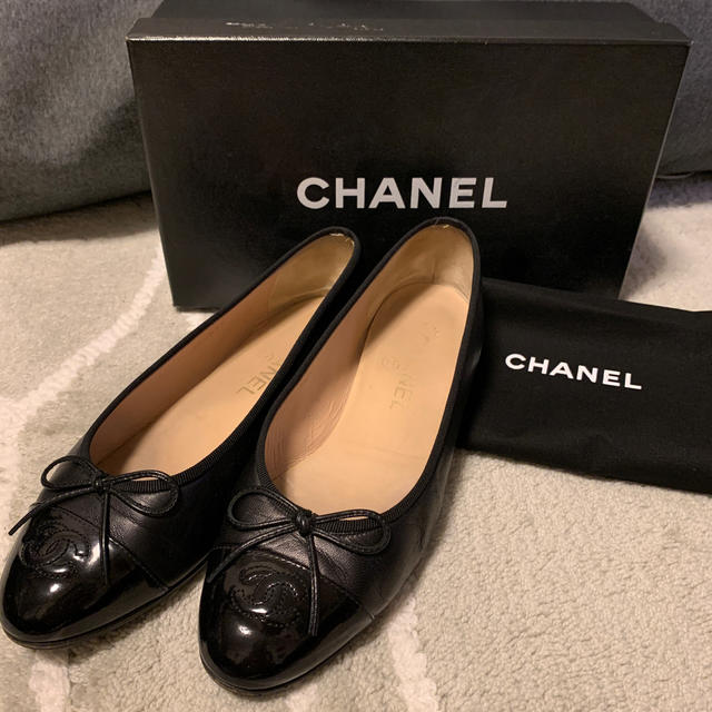 美品☆シャネル バレエシューズ 38☆CHANEL RENE FOXEY - www