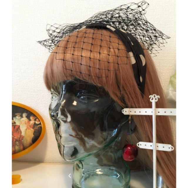 Lochie(ロキエ)の🔻030＼vintage  dot  head band🎀 レディースのヘアアクセサリー(カチューシャ)の商品写真