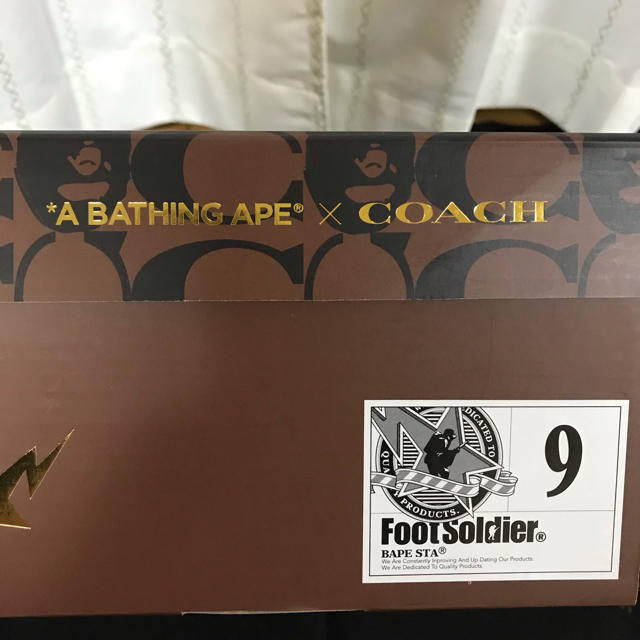 27㎝★BAPE×COACH BAPESTA マルチ 新品