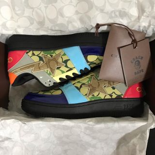 アベイシングエイプ(A BATHING APE)の27㎝★BAPE×COACH BAPESTA マルチ 新品(スニーカー)