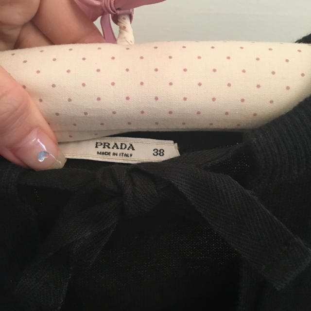 PRADA(プラダ)のPRADA ribbon cardigan. レディースのトップス(カーディガン)の商品写真