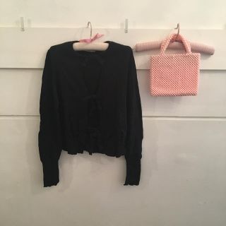 プラダ(PRADA)のPRADA ribbon cardigan.(カーディガン)