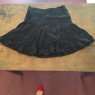 イザベルマラン(Isabel Marant)のISABEL MARANT black race skirt.(ひざ丈スカート)