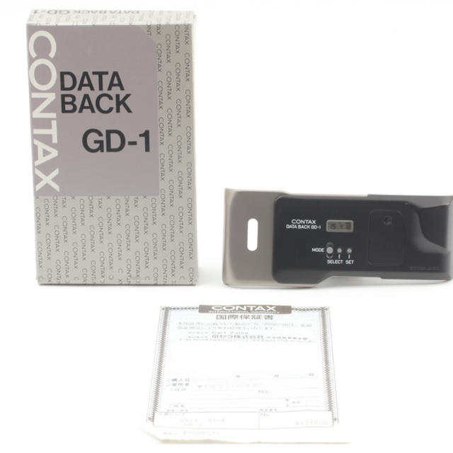 箱入り Contax コンタックス GD1 データバック G1用 スマホ/家電/カメラのカメラ(その他)の商品写真