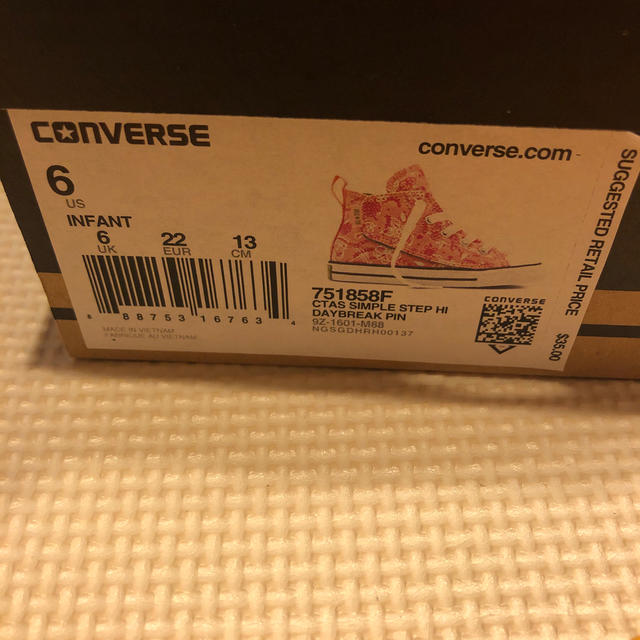 CONVERSE(コンバース)のコンバース乳幼児　ハイカットスニーカー13㎝ キッズ/ベビー/マタニティのベビー靴/シューズ(~14cm)(スニーカー)の商品写真