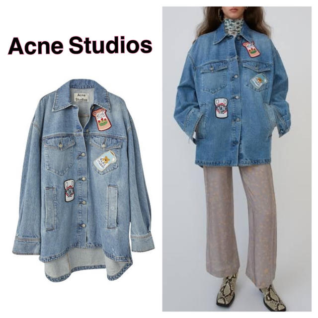 ACNE(アクネ)のsoni様専用Acne Studios アクネ☆コラボ デニム シャツジャケット レディースのジャケット/アウター(Gジャン/デニムジャケット)の商品写真