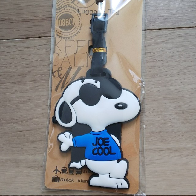 SNOOPY(スヌーピー)のラゲッジタグ ネームタグ スーツケース インテリア/住まい/日用品の日用品/生活雑貨/旅行(旅行用品)の商品写真