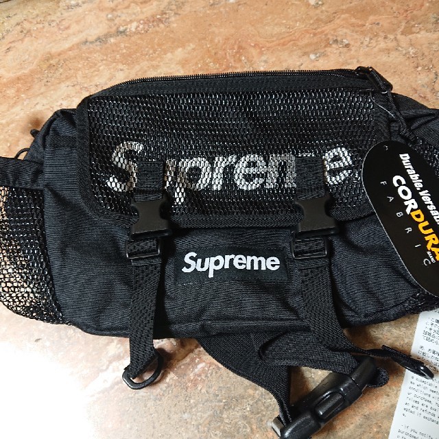 supreme20ss week1 Waist Bag 黒 ウエストバック 送込 - ウエストポーチ