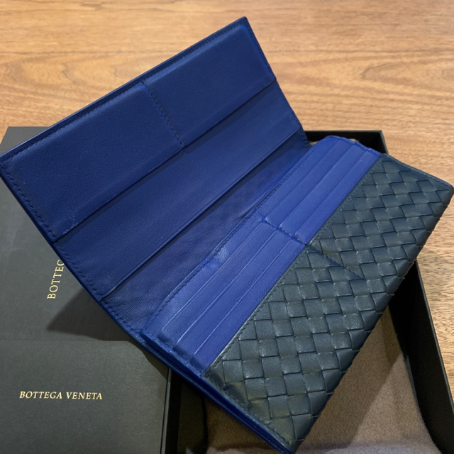 メンズBOTTEGA VENETA ボッテガ ヴェネタ 長財布 イントレチャート