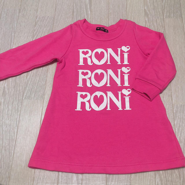 RONI(ロニィ)のロゴトレーナーワンピ♡ キッズ/ベビー/マタニティのキッズ服女の子用(90cm~)(ワンピース)の商品写真