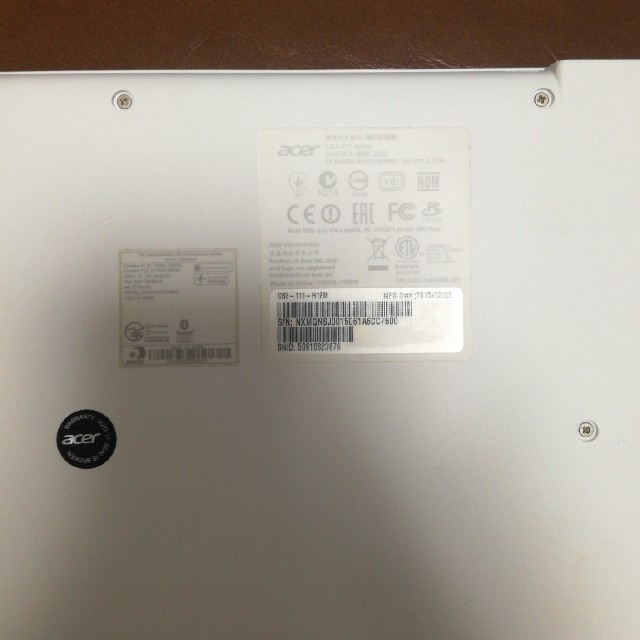 Acer(エイサー)のacer CB3-111-H12M chromebook  スマホ/家電/カメラのPC/タブレット(ノートPC)の商品写真