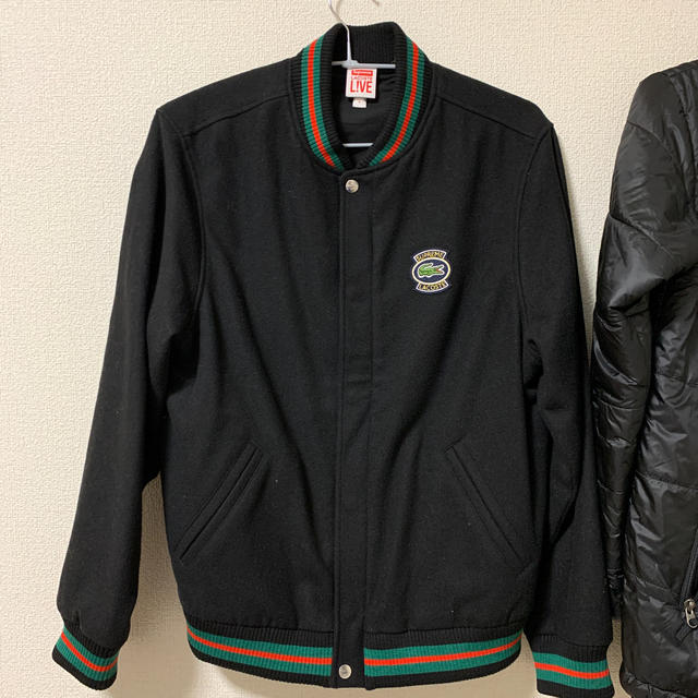 試着のみsupreme✖️LACOSTE wool varsity jacket