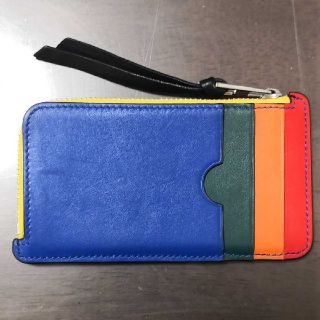 LOEWE レインボーコイン/カードホルダー/マルチカラー/ブラック