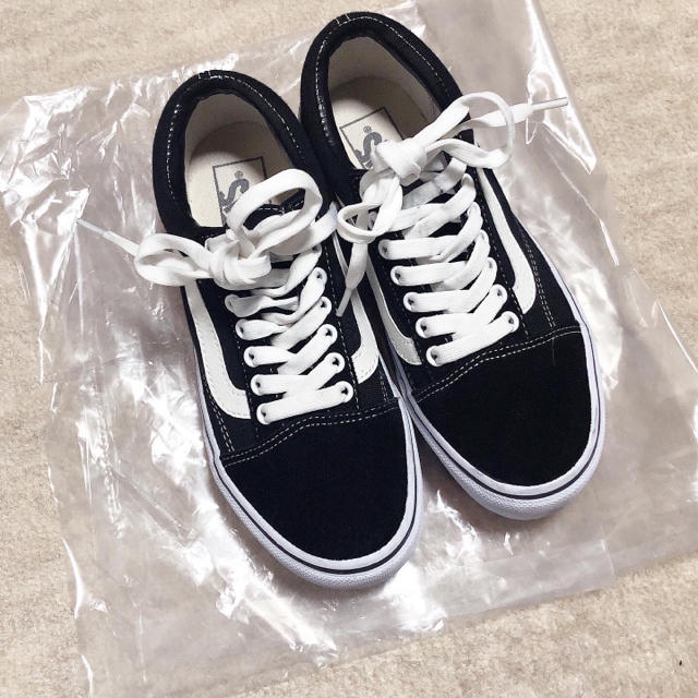 ヴァンズ　VANS スニーカー  22.0 ブラック　黒　オールドスクール　厚底