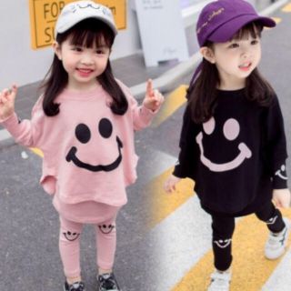 キッズニコちゃんセットアップ韓国子供服 スカッツスカートレギンストップス(その他)