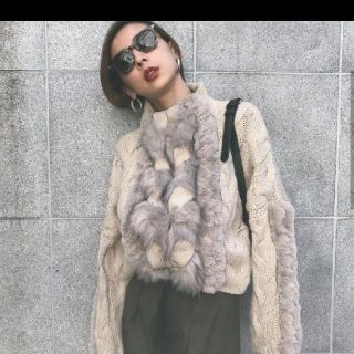 アメリヴィンテージ(Ameri VINTAGE)のamerivintage BRAID FUR KNIT(ニット/セーター)