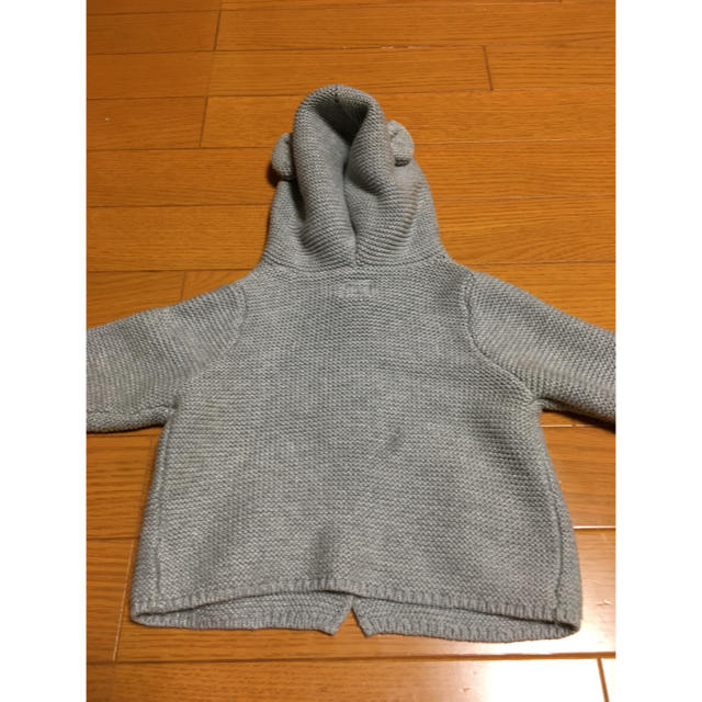 babyGAP(ベビーギャップ)のbaby gap 熊耳ニットカーディガン キッズ/ベビー/マタニティのベビー服(~85cm)(カーディガン/ボレロ)の商品写真