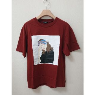 ムルーア(MURUA)の新品 ムルーア MURUA フェイスプリント Tシャツ トップス 半袖(Tシャツ(半袖/袖なし))