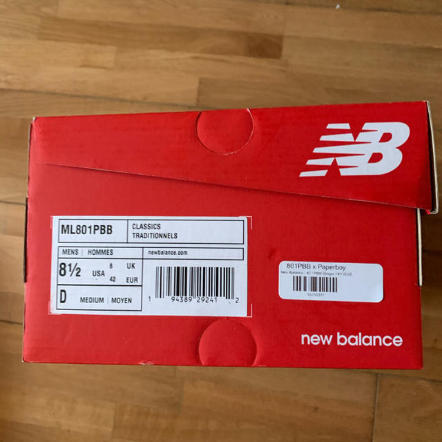 New Balance 日本未発売 レア パリ購入 Paperboy Newbalance801 の通販 By イチロー S Shop ニューバランスならラクマ