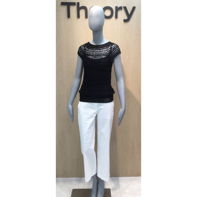 Theory 19SS メッシュ編みプルオーバーニット50cmゆき丈