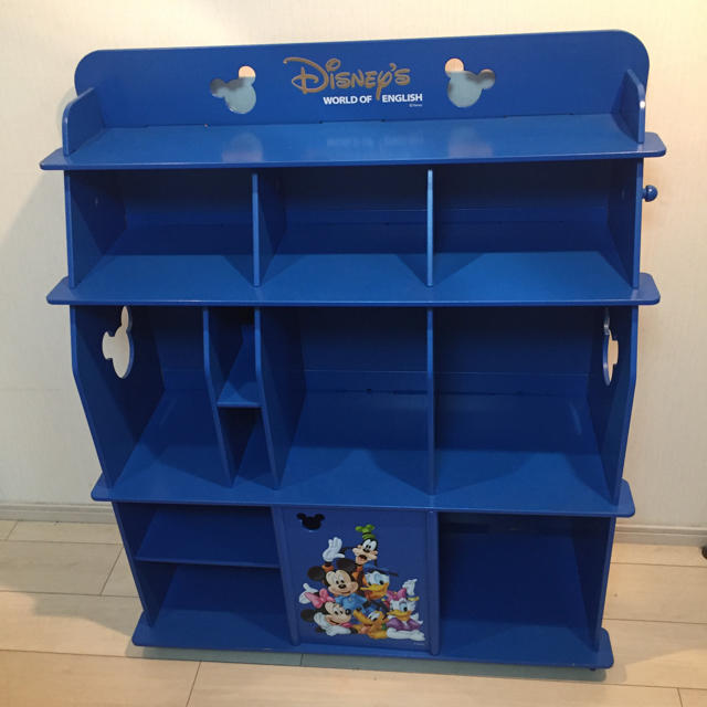 Disney(ディズニー)のDWE ディズニー英語 棚 Blue キッズ/ベビー/マタニティの寝具/家具(収納/チェスト)の商品写真