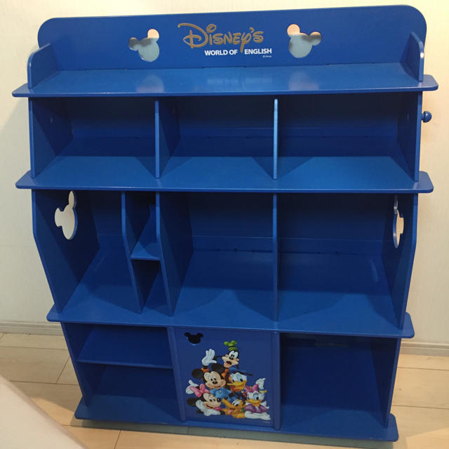 Disney(ディズニー)のDWE ディズニー英語 棚 Blue キッズ/ベビー/マタニティの寝具/家具(収納/チェスト)の商品写真