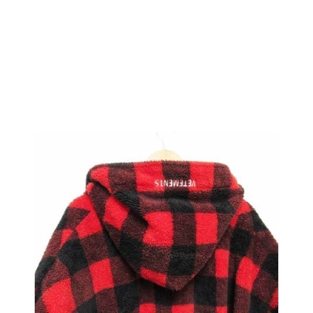 登坂 vetements チェック柄 フリース ローブ コート ヴェトモン