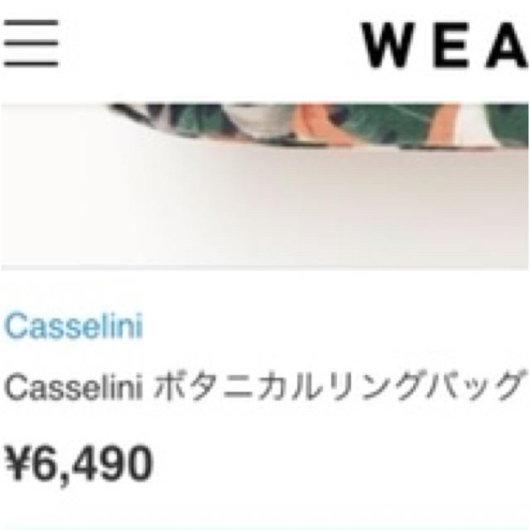 Casselini(キャセリーニ)のボタニカル柄リングバック　 レディースのバッグ(ハンドバッグ)の商品写真