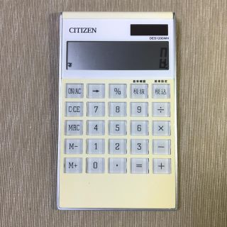 シチズン(CITIZEN)のCITIZEN(シチズン)  デザイン電卓(12桁表示) DES1200WH(オフィス用品一般)