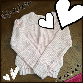 ダブルクローゼット(w closet)のピンクセーター♡(ニット/セーター)
