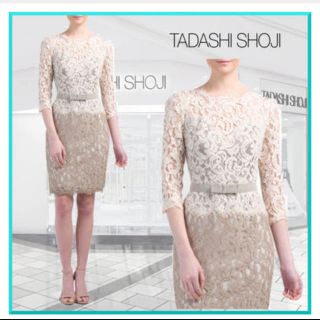 タダシショウジ(TADASHI SHOJI)のTADASHI SHOJI スタイル抜群に見えるドレス(ひざ丈ワンピース)