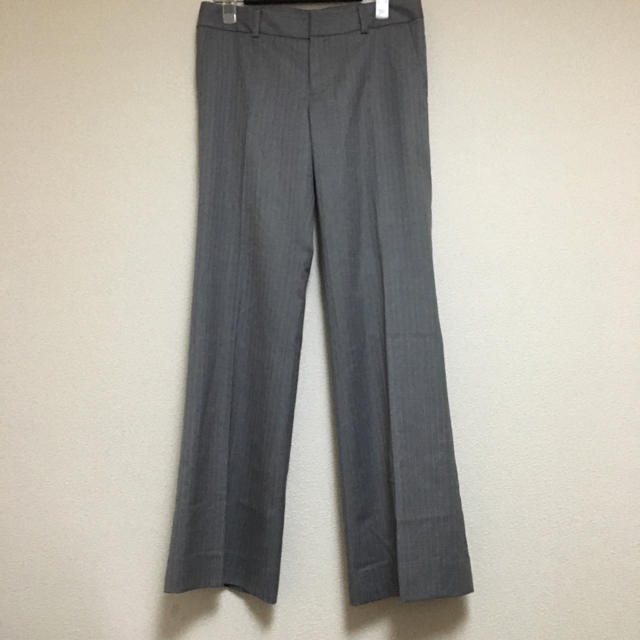 【美品】INED スーツ セットアップ パンツ 9号 グレー ピンク