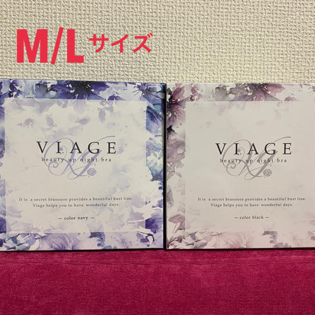 ナイトブラ viage  ネイビー　ブラック