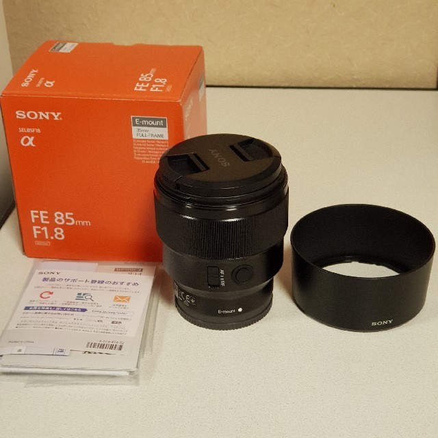 SONY SEL85F18 レンズ FE85mm F1.8 室内試し撮りのみカメラ