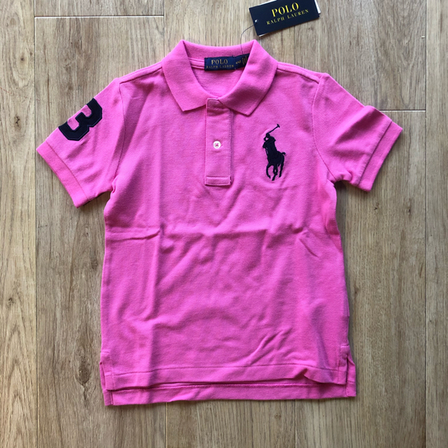 Ralph Lauren(ラルフローレン)のラルフローレン　ピンクポロシャツ キッズ/ベビー/マタニティのキッズ服男の子用(90cm~)(Tシャツ/カットソー)の商品写真