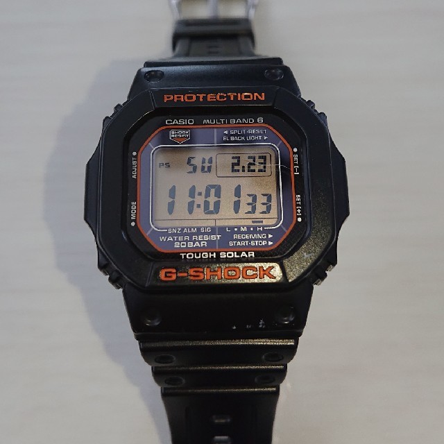 ジーショック タフソーラー ブラック 腕時計 g-shock