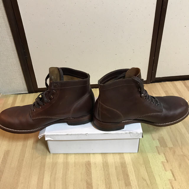 WOLVERINE(ウルヴァリン)のメンズ 革 ブーツ 26.5センチ wolverine ブラウン メンズの靴/シューズ(ブーツ)の商品写真