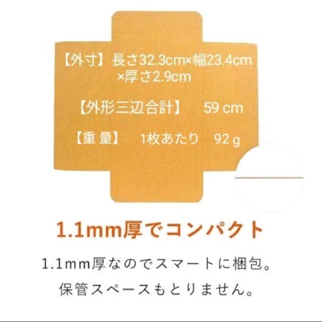 ★ゆうパケット★ クリックポストに最適な箱 7枚セット インテリア/住まい/日用品のオフィス用品(ラッピング/包装)の商品写真