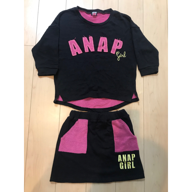 ANAP(アナップ)のANAP GiRL セットアップ キッズ/ベビー/マタニティのキッズ服女の子用(90cm~)(スカート)の商品写真