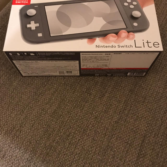 新品　印なし　nintendo switch lite グレー