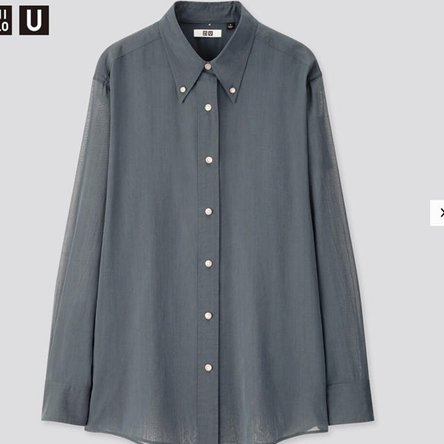 UNIQLO(ユニクロ)のユニクロユー  ボタンダウン シャツ レディースのトップス(シャツ/ブラウス(長袖/七分))の商品写真