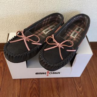 ミネトンカ(Minnetonka)の新品ミネトンカモカシン7グレー 専用 箱なし(その他)