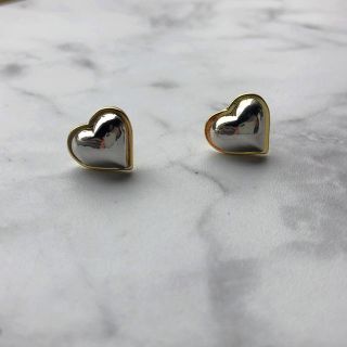 トゥデイフル(TODAYFUL)の2カラーハートピアス　silver(ピアス)