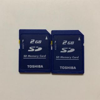 トウシバ(東芝)の東芝　TOSHIBA SDカード　2GB 2枚(コンパクトデジタルカメラ)