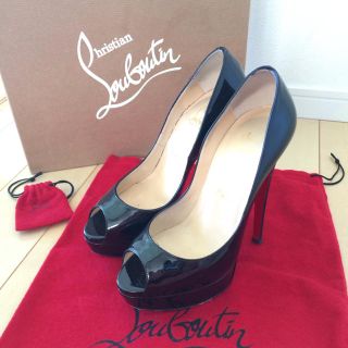 クリスチャンルブタン(Christian Louboutin)のルブタン オープントゥパンプス 美品(ハイヒール/パンプス)