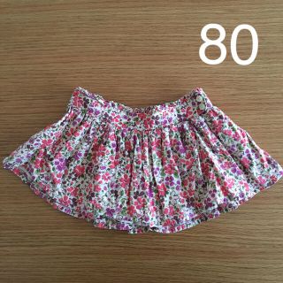 ベビーギャップ(babyGAP)の花柄　スカート　80 babyGAP(スカート)