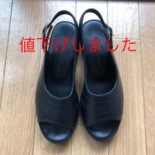 reposer ナースシューズ　黒(サンダル)