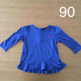 ラルフローレン(Ralph Lauren)の長袖　Ｔシャツ　90 ブルー(Tシャツ/カットソー)