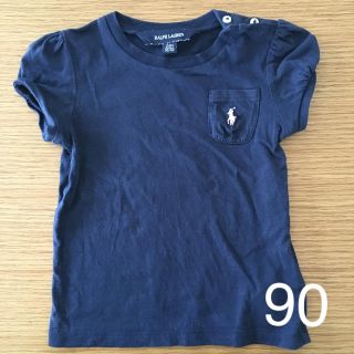 ラルフローレン(Ralph Lauren)の半袖　Ｔシャツ　90 ネイビー　ラルフローレン(Tシャツ/カットソー)