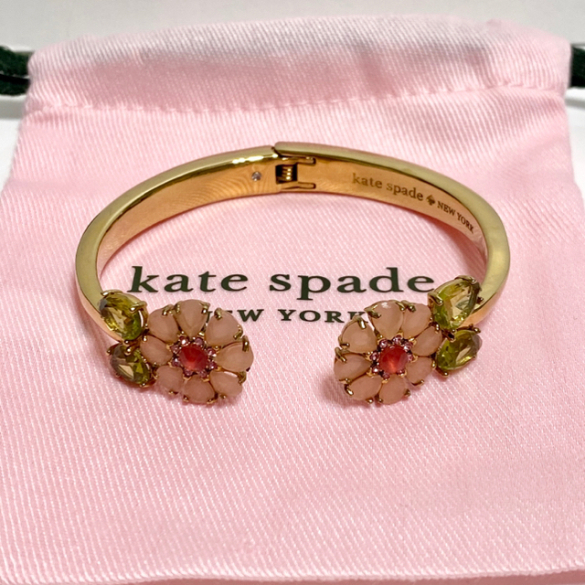 kate spade NEW YORK - kate spade お花 フラワー バングル kate spade NEW YORK - kate spade お花 フラワー バングル
